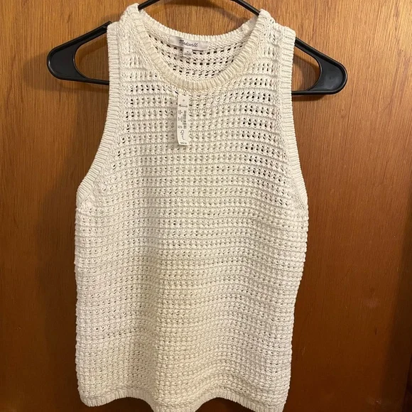 Madewell Ivory Knit Tank Top - Picture 5 of 6